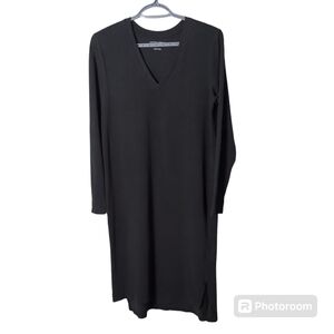 Universal Standard Tesino Washed Jersey Dress Long Sleeve Size 2XS (US 6/8)